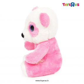 Mirada Panda with Glitter Eye Cuddly Soft Toy Colour Pink for Kids