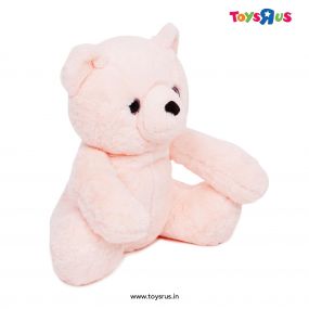 Mirada 45 cm Glitter Eyes Peach Bear Soft Toy for Kids (Skin Friendly Material)