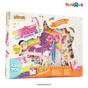 Mirada Unicorn Scrapbook with 430 Pieces for Kids 6+