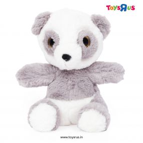 Mirada Plush Toy 25 cm Panda with Glitter Eyes-Grey & White